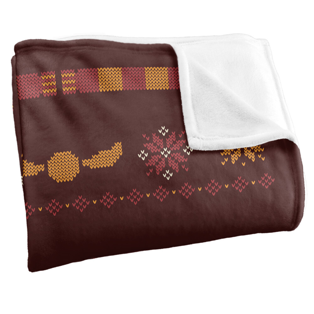 HP and The Deathly Hallows Part 2 Icon Pattern Silky Touch Blanket
