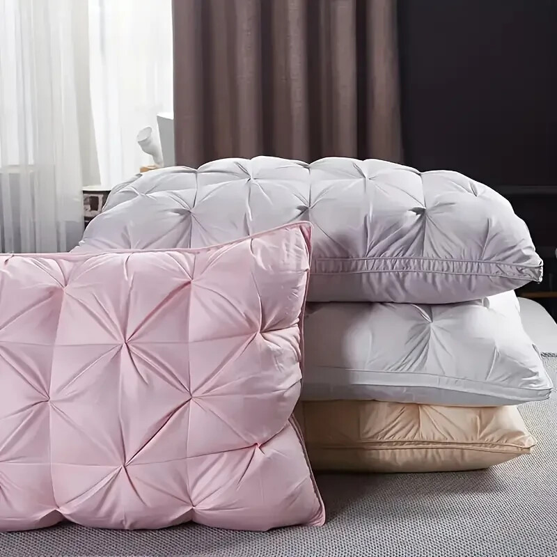 2-Pack Soft White Pillows with Zipper – Comfortable & Supportive Set - 29x19"
