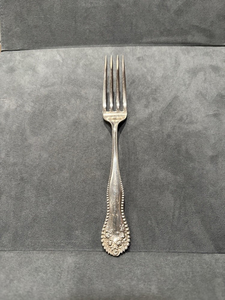 One  Gorham Sterling Silver 7" Fork  37.5 Gr. Lancaster W/Mono       ML