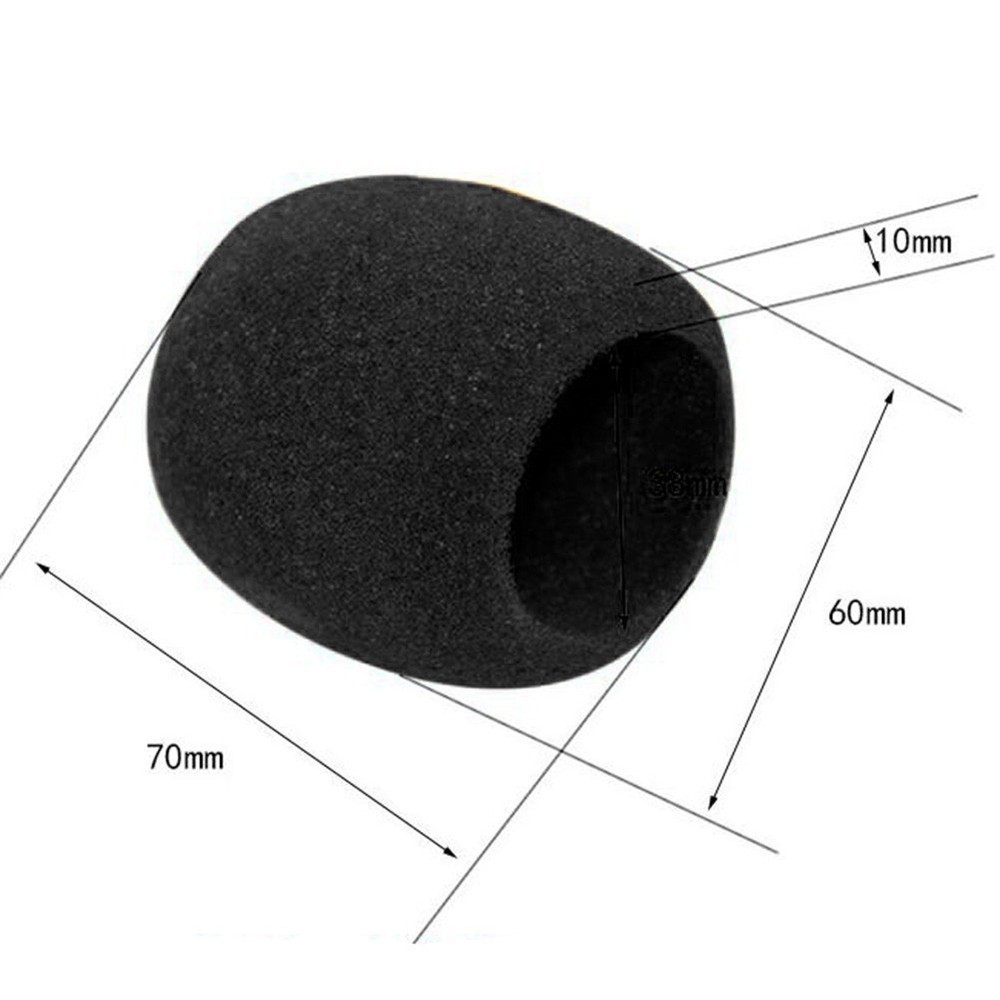 Foam Handheld Microphone Windscreen 5 Pack Replacement High Quality Covers New