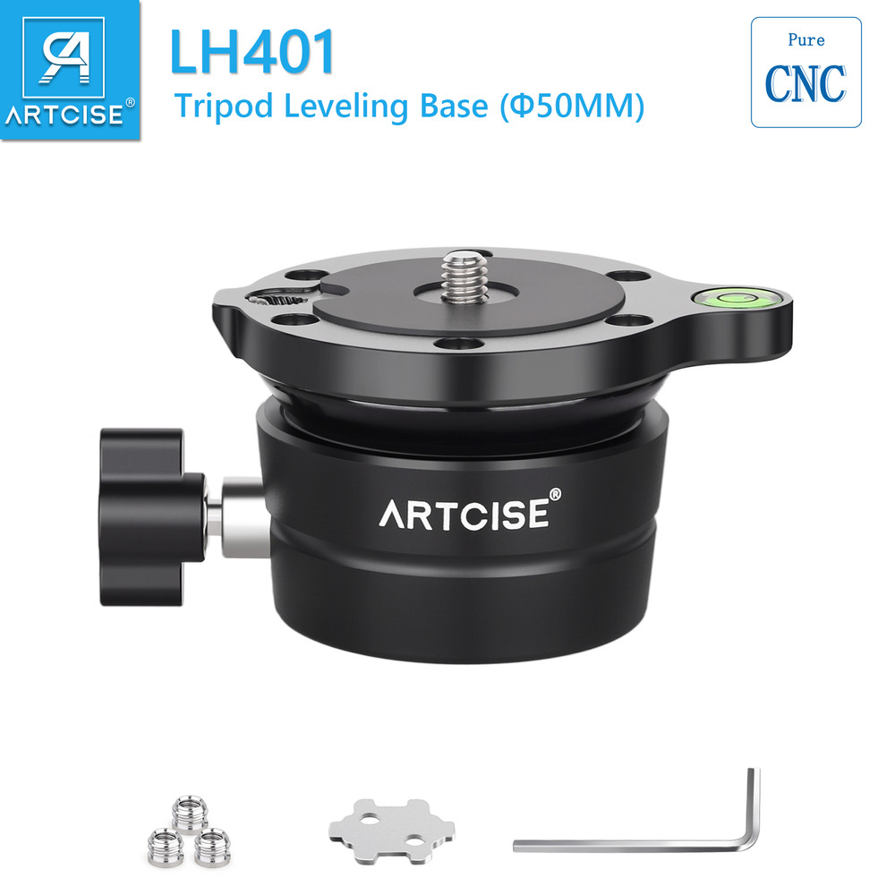 Tripod Leveling Base (⌀60mm Top plate ) Camera Leveler, Adjusting Tripod Head