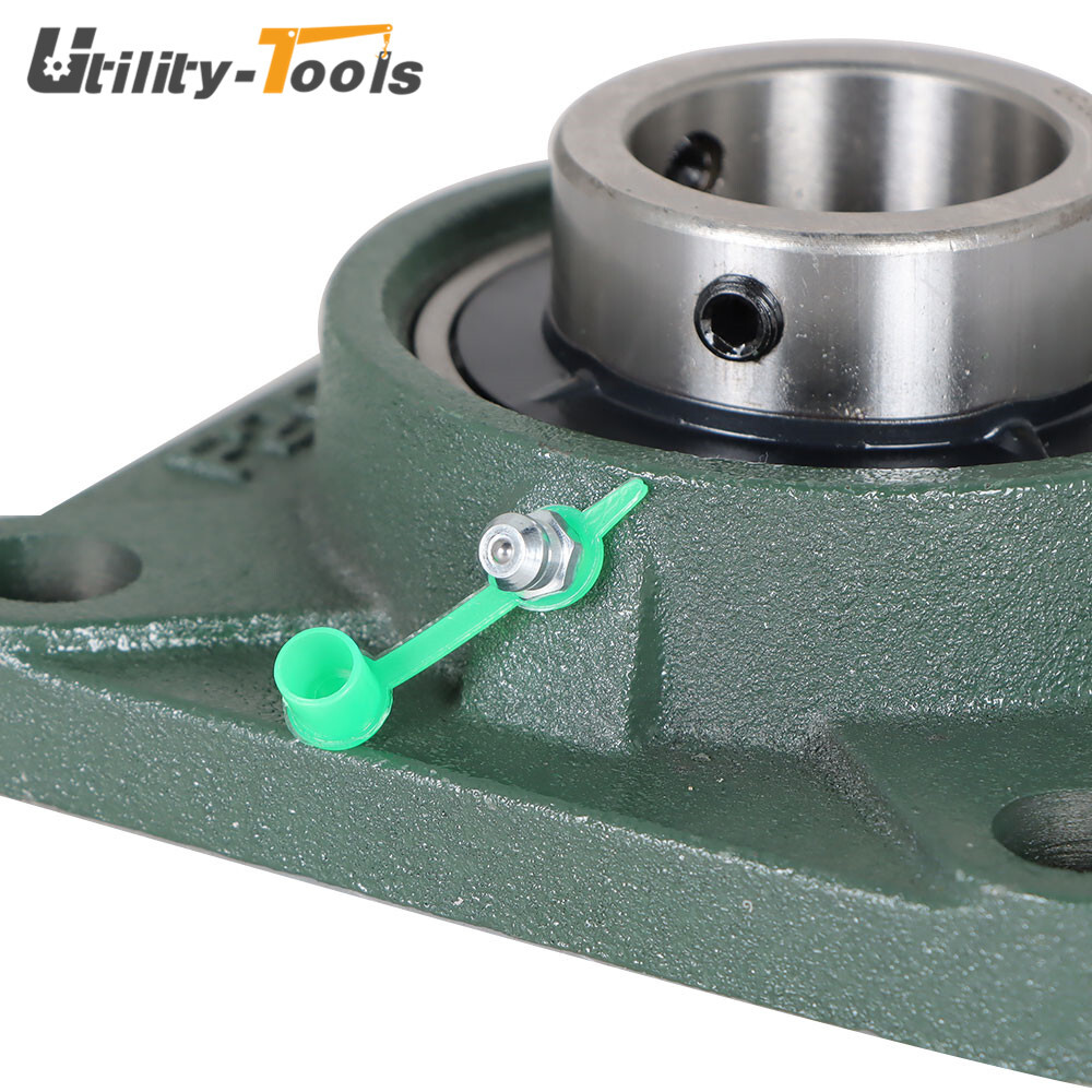 2 Pack UCF208-24 Pillow Block Flange Bearing 1.5" Bore 4 Bolt Solid Base New