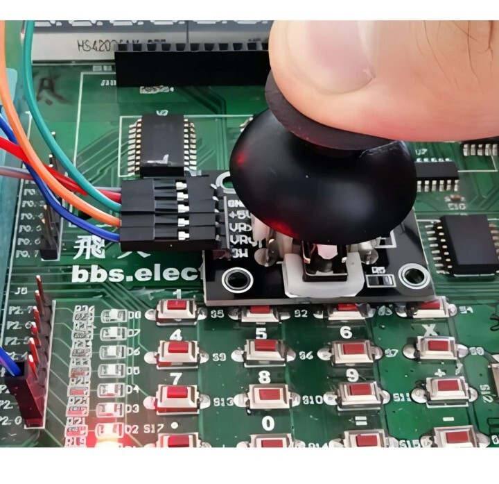 6Pcs Dual-Axis Button Joystick Module PS2 Game Joystick Control Stick Sensor for