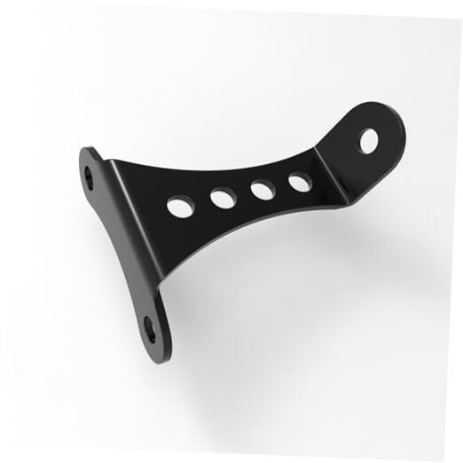 Universal No-Brow Headlight Mount Bracket – 3.5″ Riser Spacing, Gloss Black