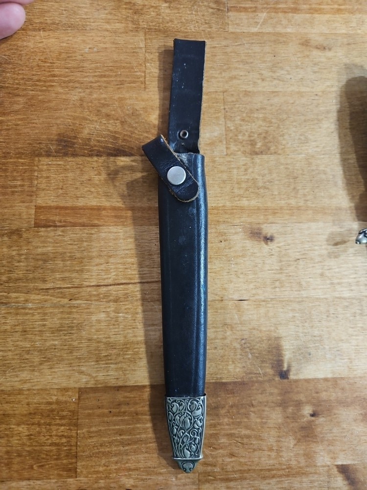 Linder Kris Dagger with leather sheath,