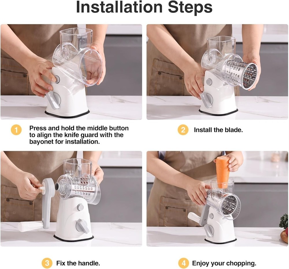 Rotary Cheese Grater Hand Crank, Kitchen