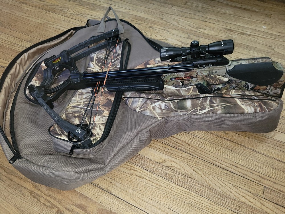 Barnett Crossbow-Buck Commander bundle with accessories.