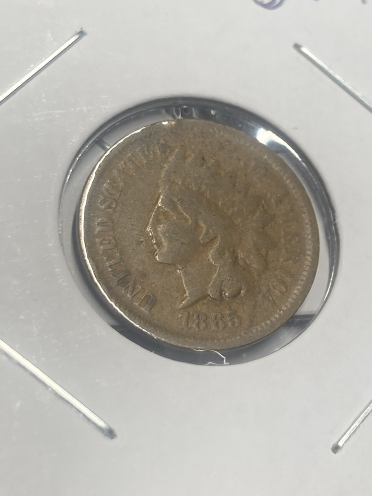 1865 Indian Head Cent - Plain 5 - As Shown! (#0747)