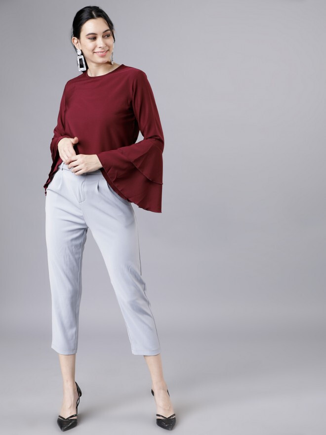 Fours Burgundy Solid Top