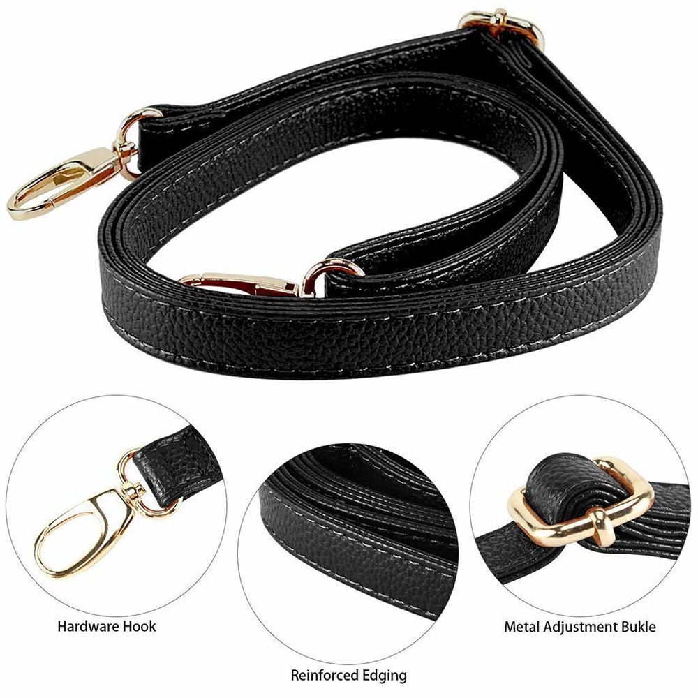 Adjustable Leather Shoulder Bag Belt Strap Crossbody Replacement Handbag Handle