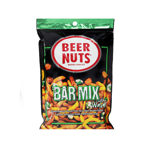 Beer Nuts Bar Mix with Wasabi - Value Pack, 4 Ounce, 12 per case