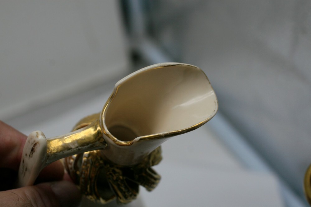 GERMAN PORCELAIN PITCHER/DECANTER