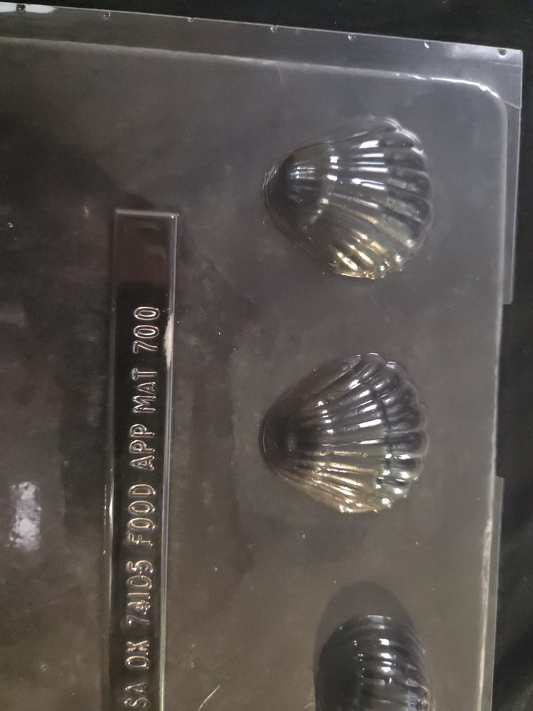 Vintage Candy Mold Shape Shells Plastic