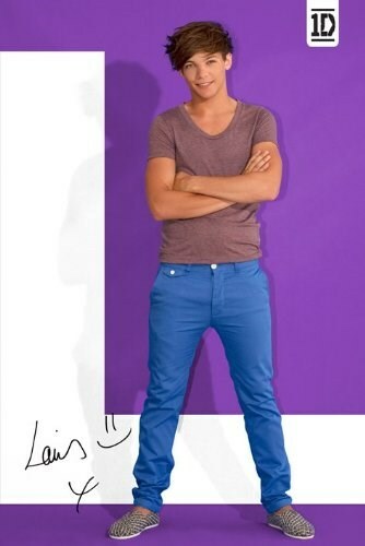 One Direction Poster Louis Purple Standing