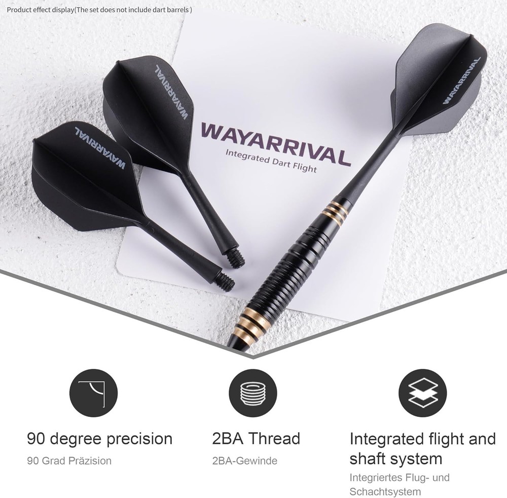 Unbreakable Integrated Dart Flights with Stems - Perfect for Every Player