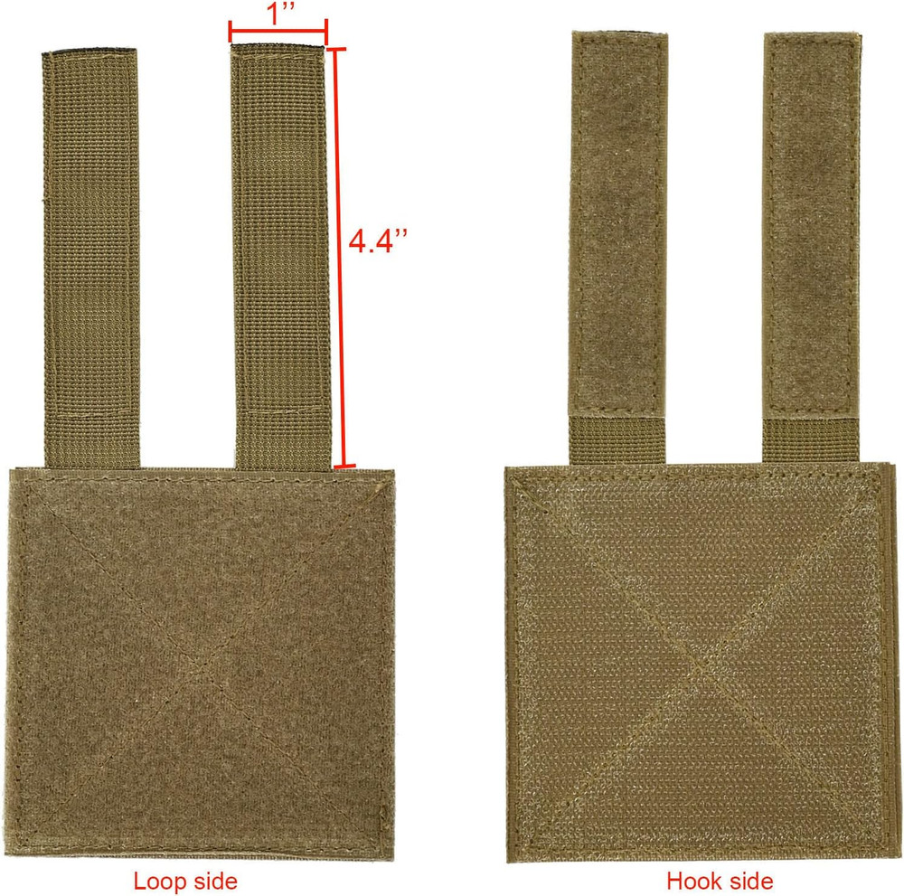 Molle Patch Panel,Hook&Loop Adapter Panel for Patch Badges,Tactical Molle Hook a