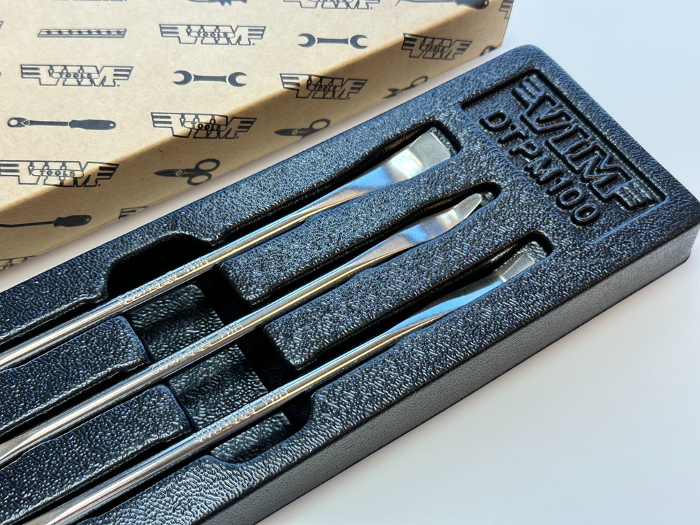 VIM Tools DTPM100 3pc Mini Precision Double Sided Panel & Trim Tool Prying Set