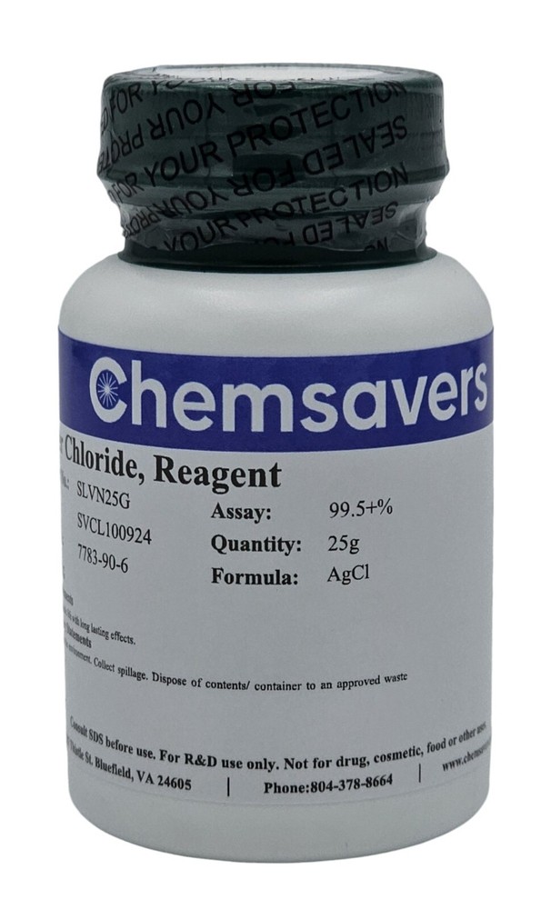 Silver Chloride, Reagent, 99.5+%, 25g