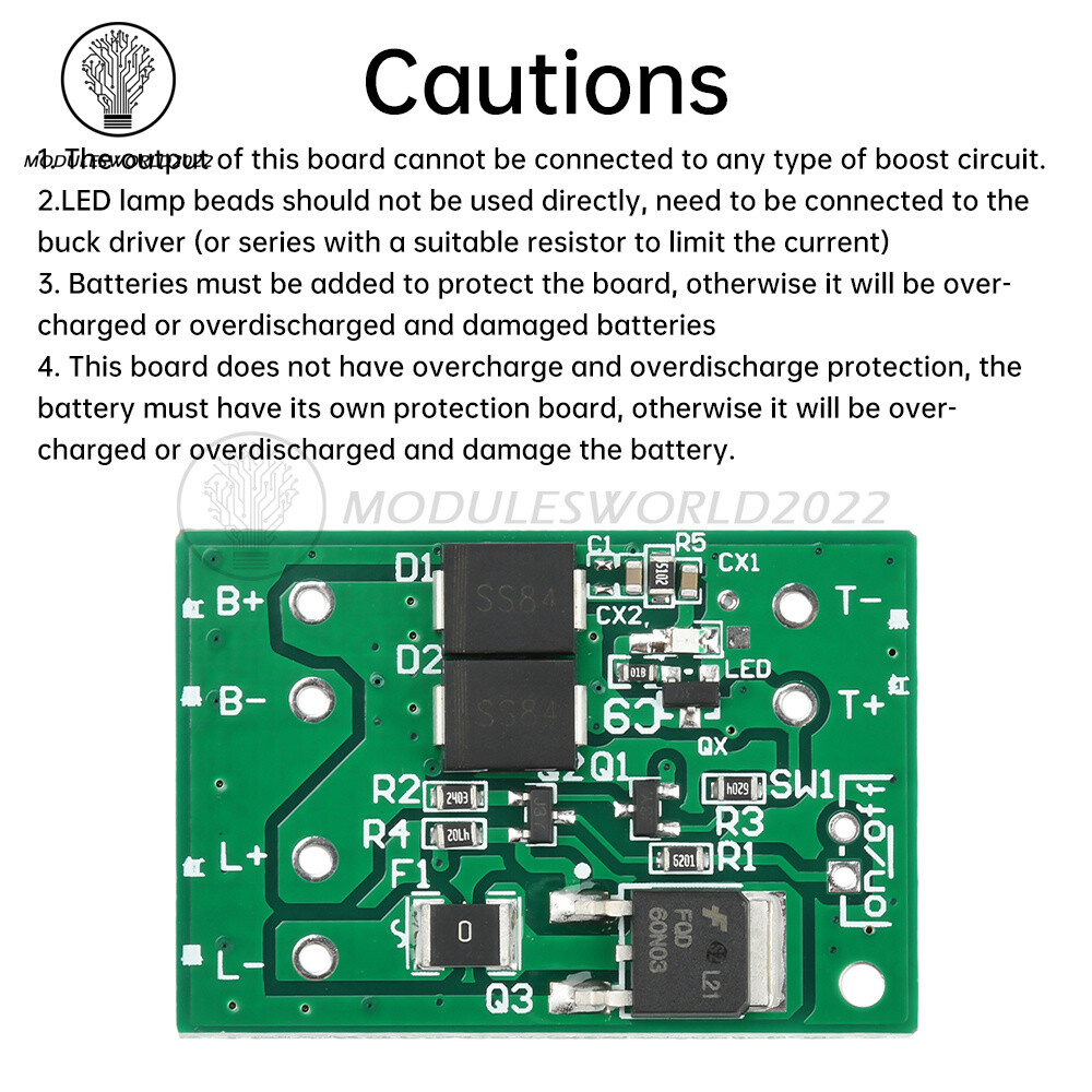 3.2V-15V Solar Light Circuit Control Board Solar Light Controller PCBA Board