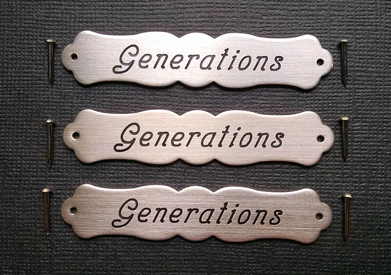 SADDLE PLATE ORNATE Small Halter Solid Nickel Silver Custom Engraved
