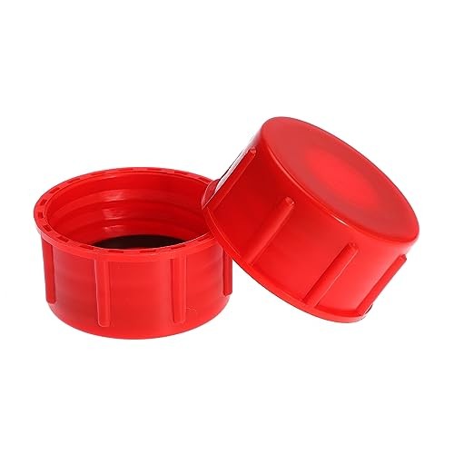Gas Can Cap Replacement Red Coarse Thread Cap Solid Transportation Gas Cap-O2