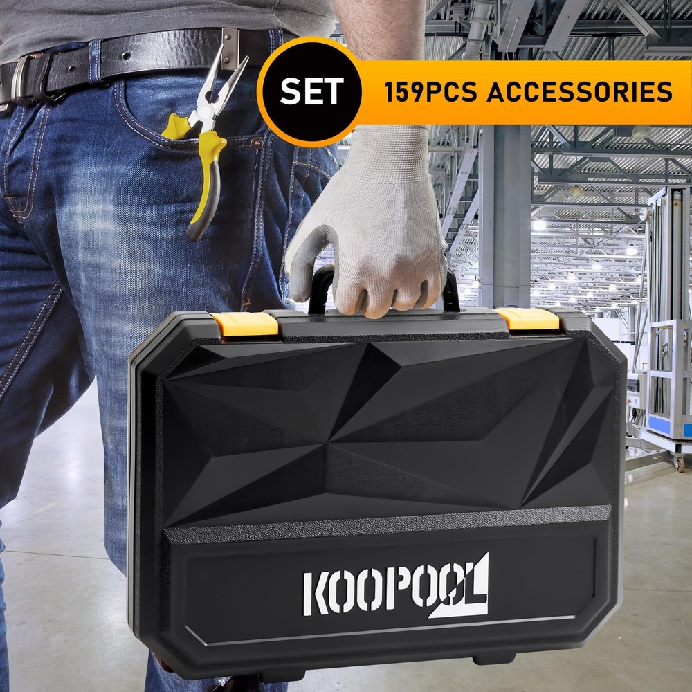 159 Piece Hand Tools Set Tool Box For Car General Household Hand Kit Basic Tool