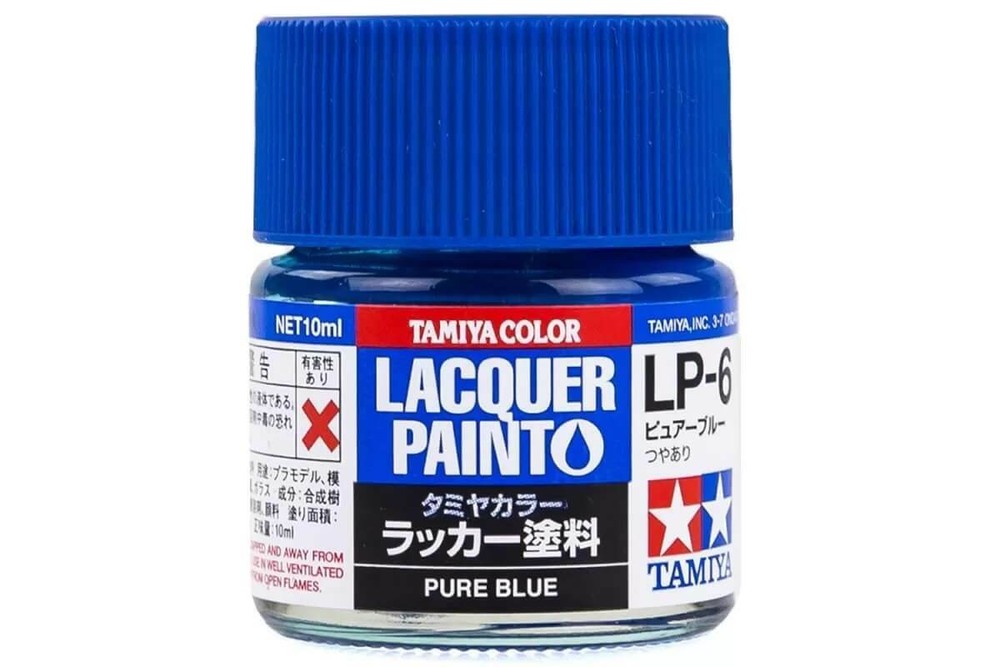 Tamiya Lacquer LP-6 Pure Blue Paint Jar