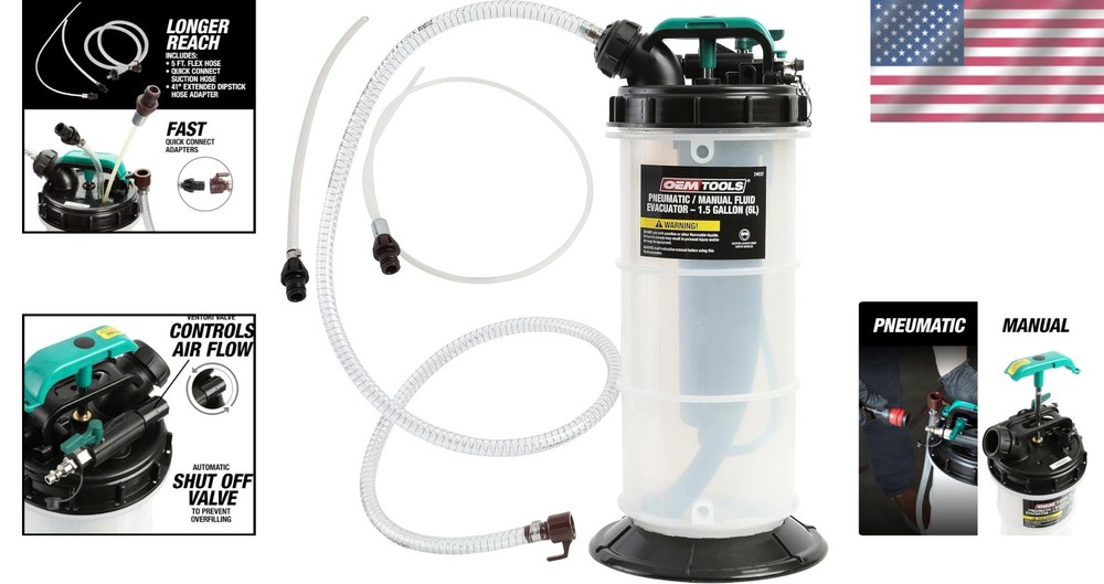 Professional Grade Fluid Extractor Pump, 1.5 Gallon