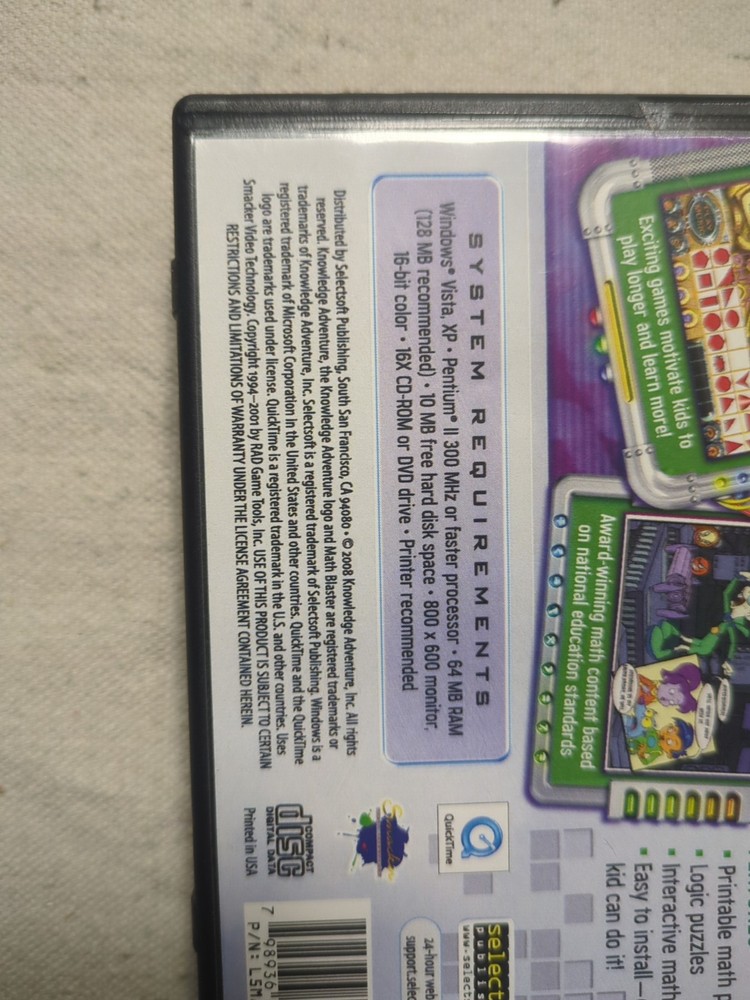 math blaster Ages 7-9. New-sealed