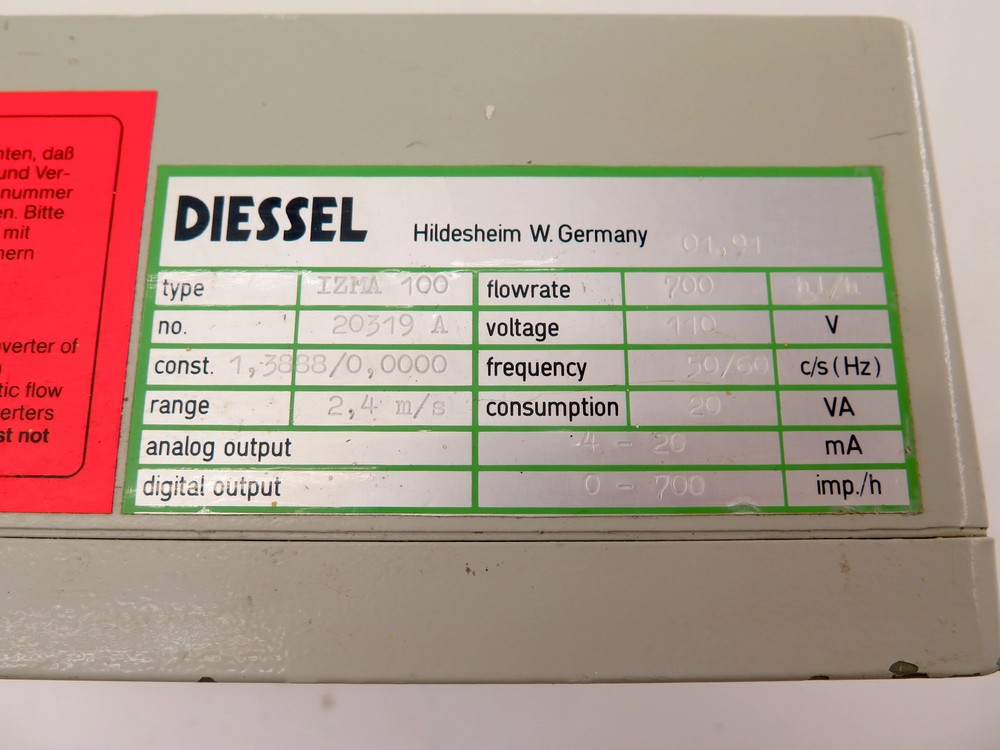 Diessel IZMA 100 Metering System 1400HL/H