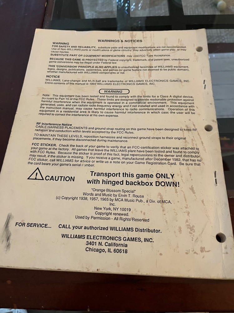 Fish Tales Pinball Manual