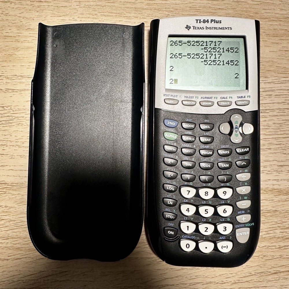 Texas Instruments TI-84 Plus Graphing Calculator Black - Tested