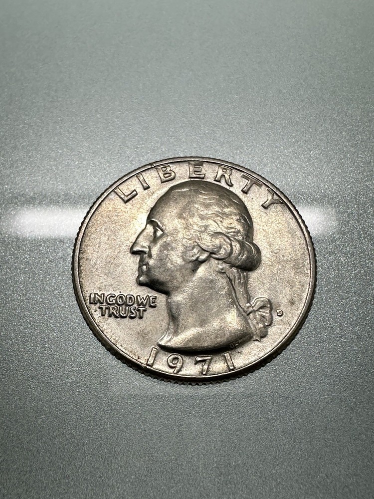 1971 Us Error Quarter Mint Mark D “In COD we Trust