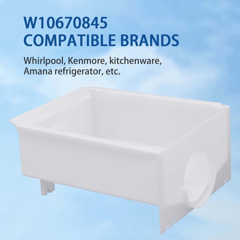 WPW10670845 ice Maker Replacement Parts Refrigerator Ice Container for...