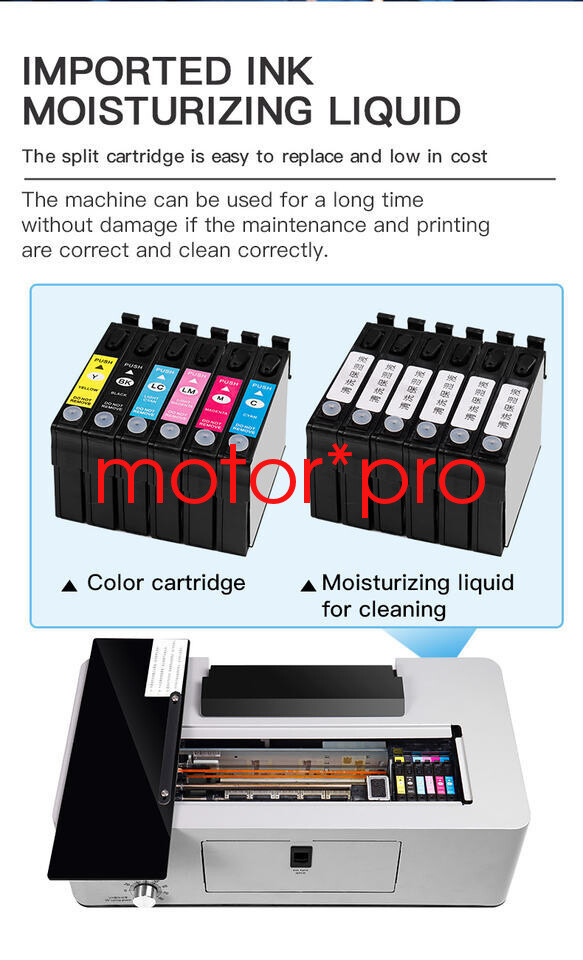 Mini Small A4 UV Flatbed Printer inkjet UV 3D Printer Phone Back Sticker Case