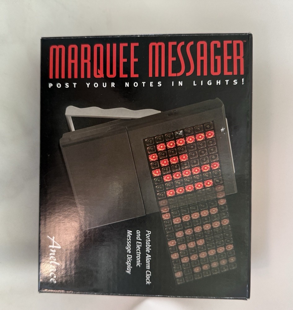 Marquee Programmable LED Scrolling Sign-Display Board 2" x 2" (WITH BATTERIES).