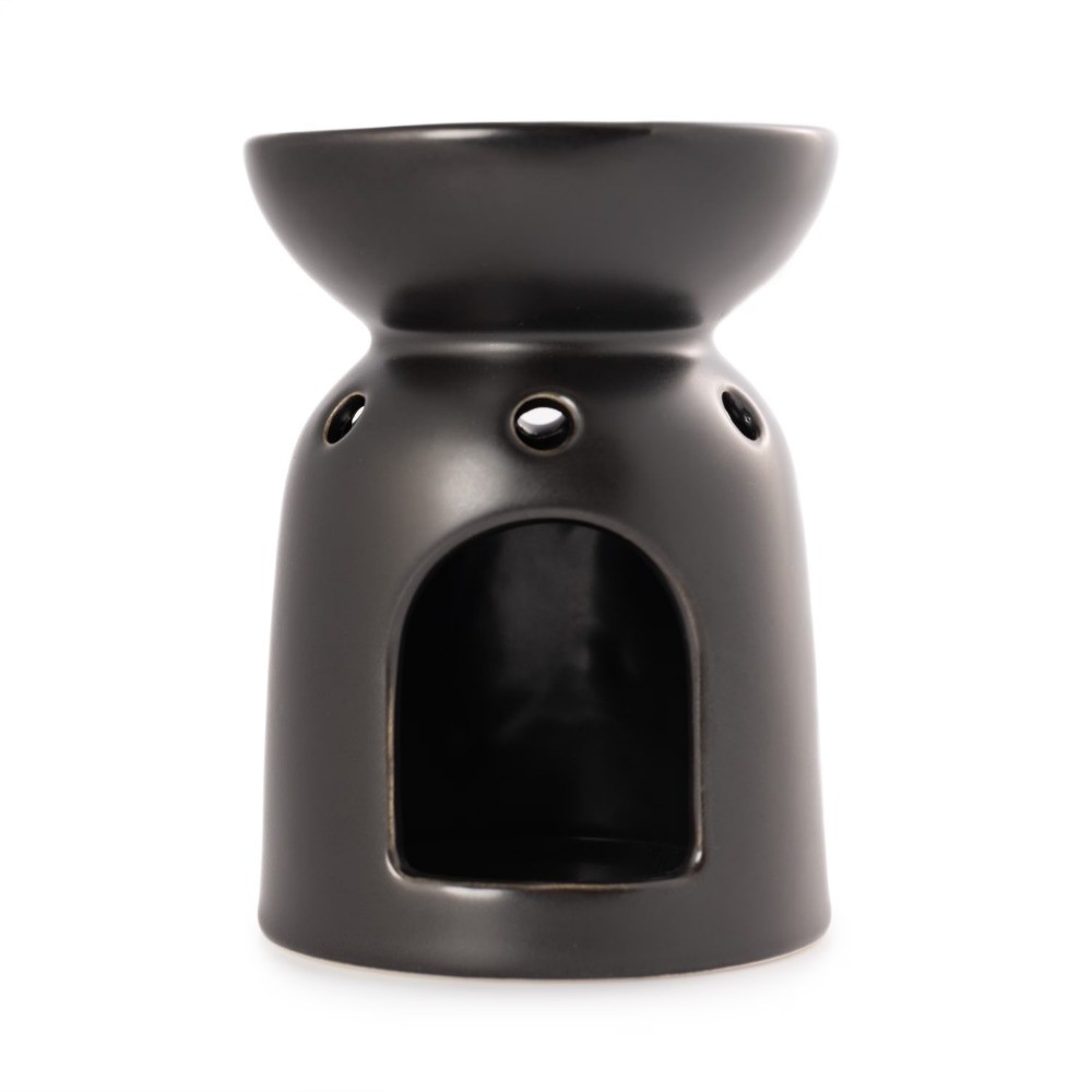 Ceramic Tealight Warmer, Black, 1 Pc