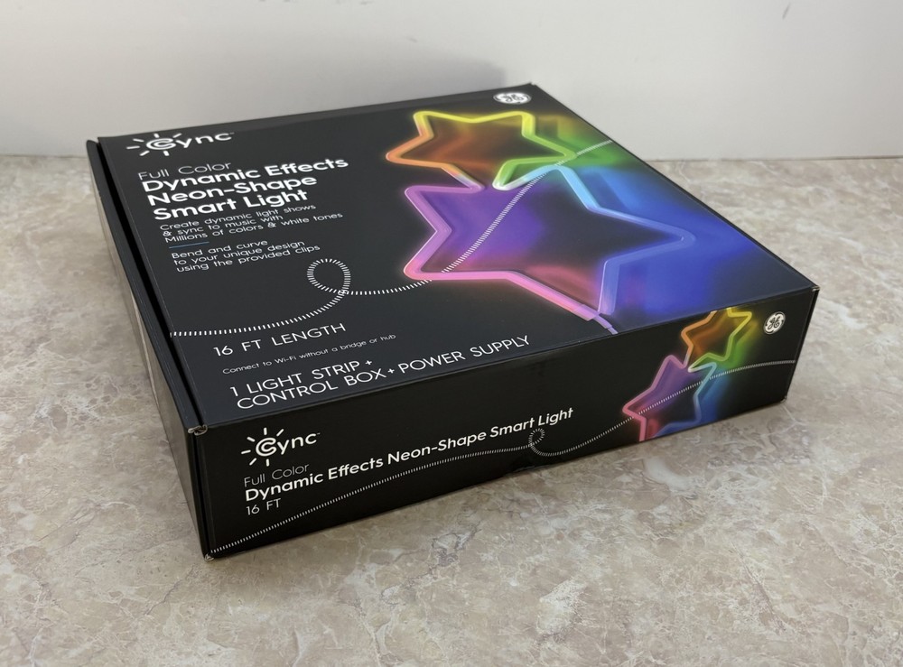 GE Cync Dynamic Effects Neon-Shape Smart Light 16 ft (3 pack)