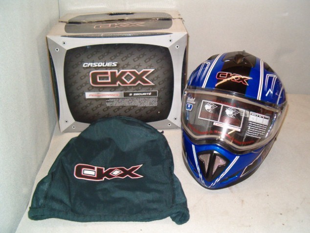 Blue Kimpex Trans Epsilon Medium Front Flip Helmet-$154