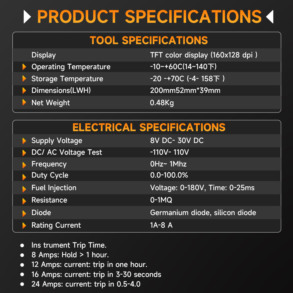 Ancel PB500 12V&24V PowerScan Circuit Electrical Power Tester Scanner Tool