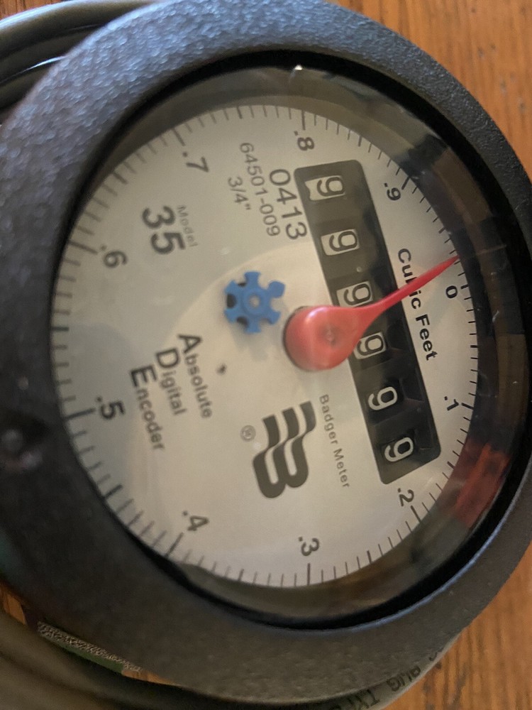 Badger Water Meter Absolute Digital Encoder 3/4" Model 35 *NEW*