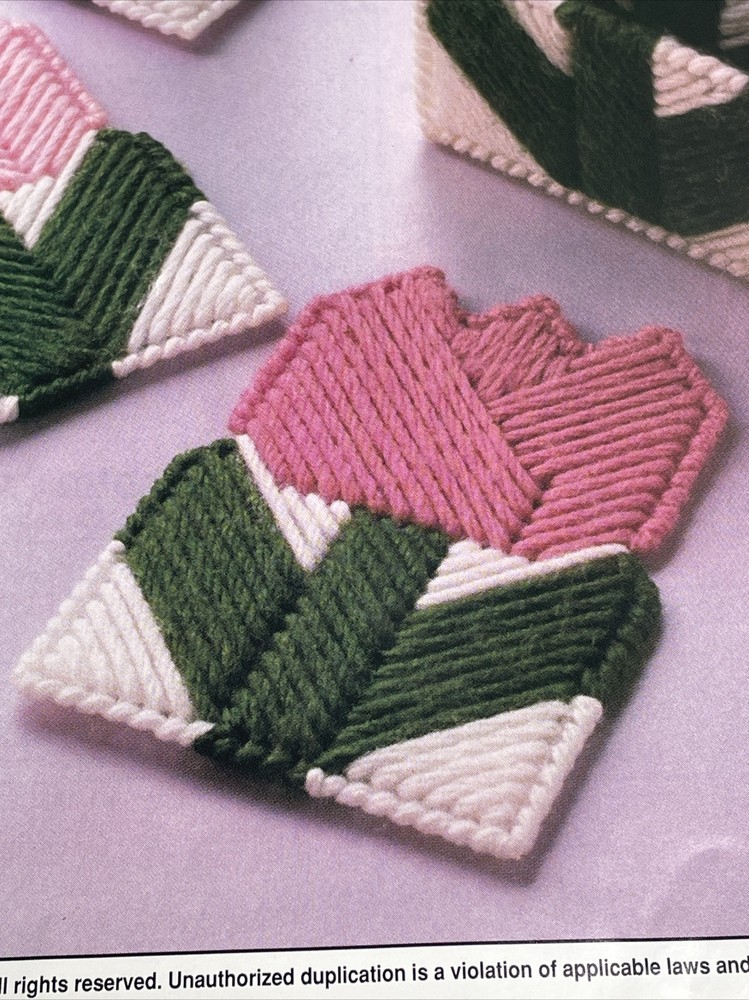 Anni's Attic Tulip Coasters Plastic Canvas Pattern