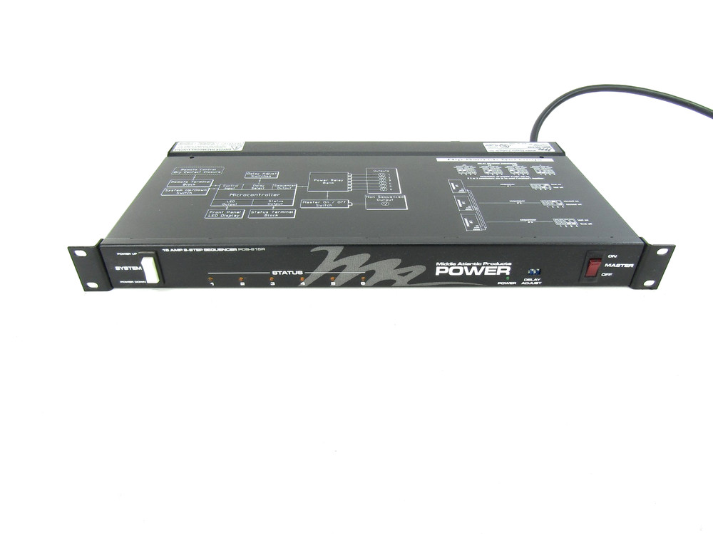 Middle Atlantic Products PDS-615R 15 Amp 6-Step Power Sequencer
