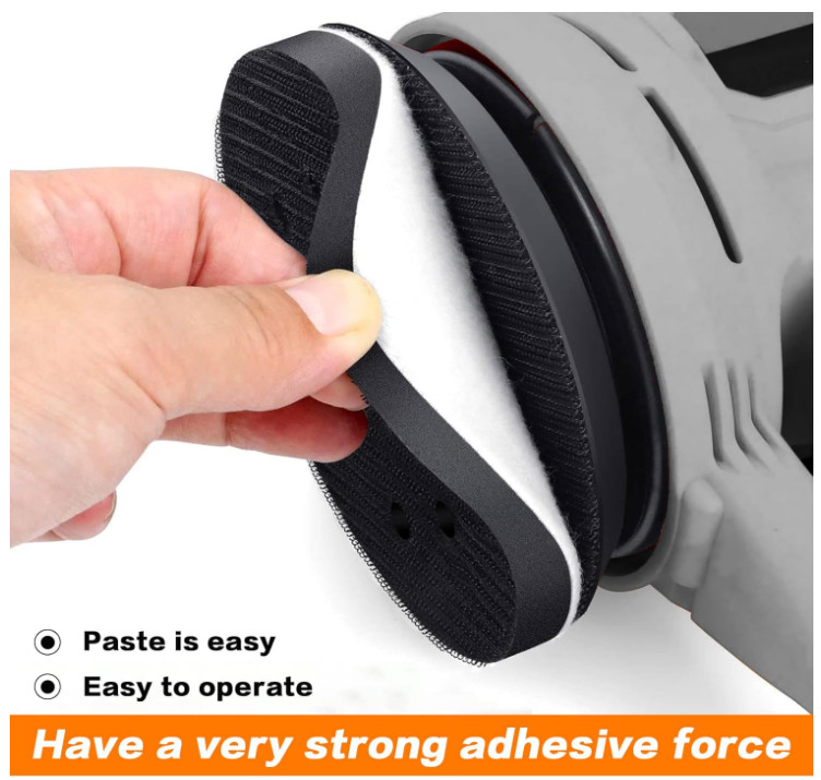 6 Pack 5in 8 Hole Interface Pad Orbital Sander Foam Hook Loop Pads