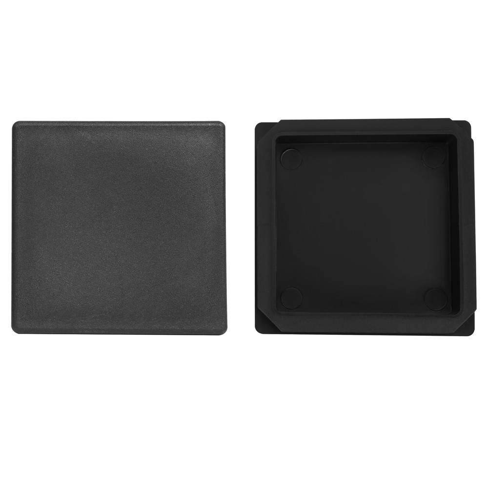 New 4" 2 Pack Square Rubber Bumper Plug End Cap Cover for RV Camper Trailer