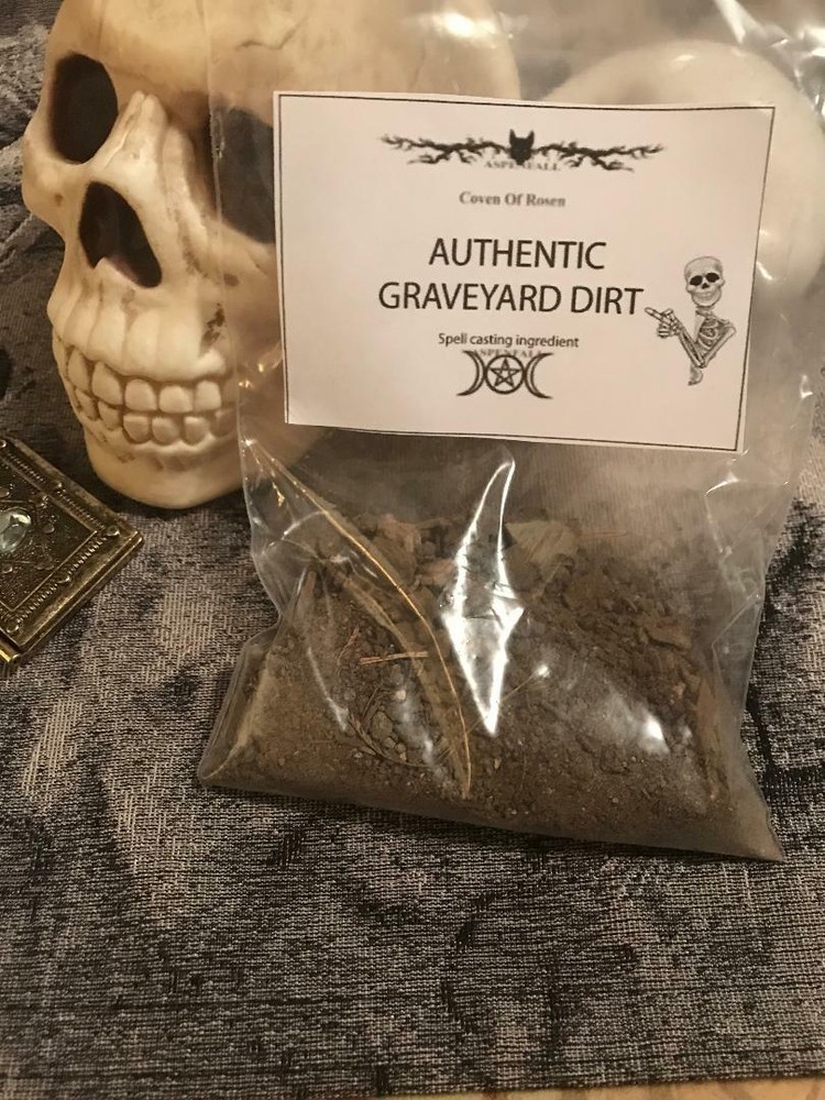 FRESH Authentic Old Cemetary Graveyard Dirt~Witchcraft Voodoo, Casting 3oz