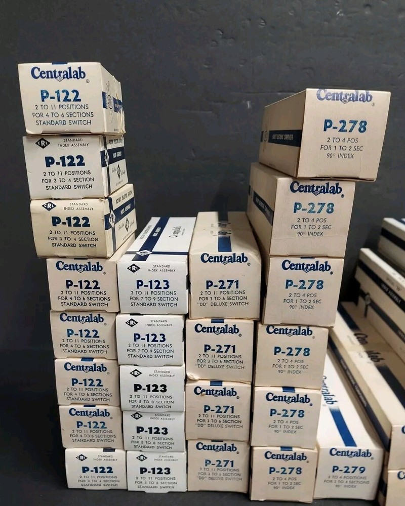 35 Centralab Rotary Switches