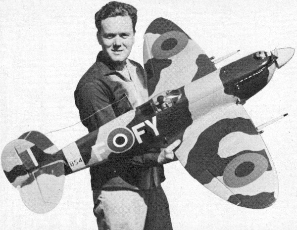 Scale Spitfire 64 inch Giant Scale RC AIrplane Printed Plans