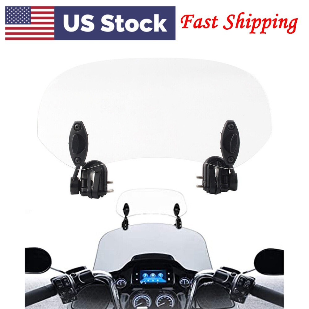 Clip-On Windshield Extension Spoiler Windscreen Deflector Adjust Universal US