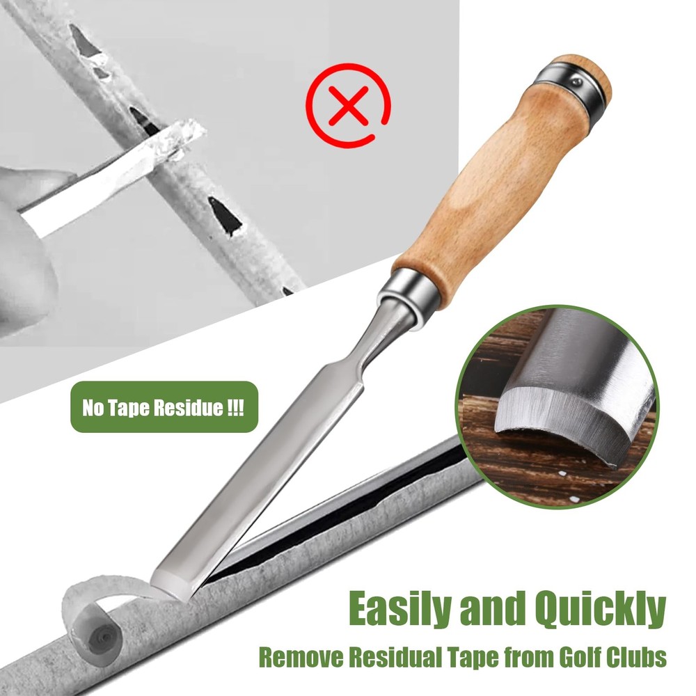 ELEMONY Golf Grip Removal Tool and Tape Tool, Silver